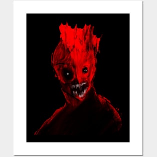 Red face Posters and Art